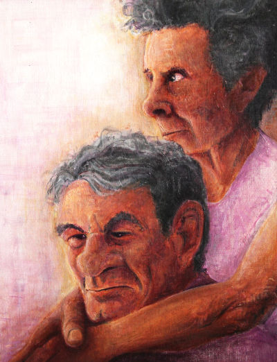 painting of grandparents