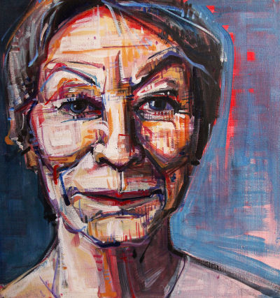 Ella Jaroszewicz portrait peint à l’acryique