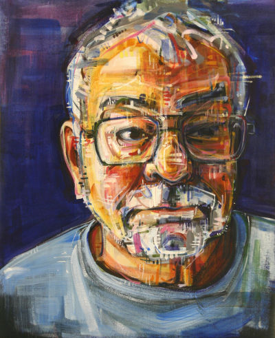 Richard Seemel painted portrait artwork by Oregon artist Gwenn Seemel