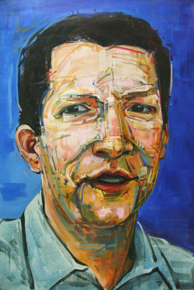Mark Nelsen painted portrait artwork by Oregon artist Gwenn Seemel