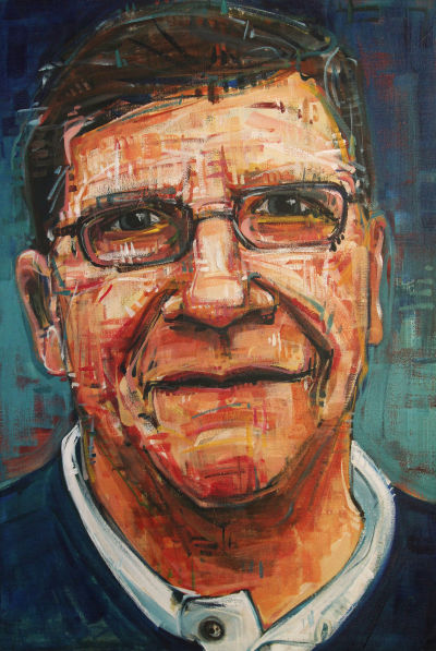 Paul Linnman portrait painted by Portland artist Gwenn Seemel