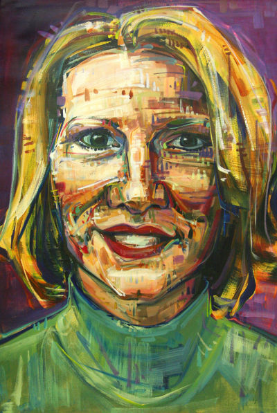 Shauna Parsons portrait painted by Portland artist Gwenn Seemel
