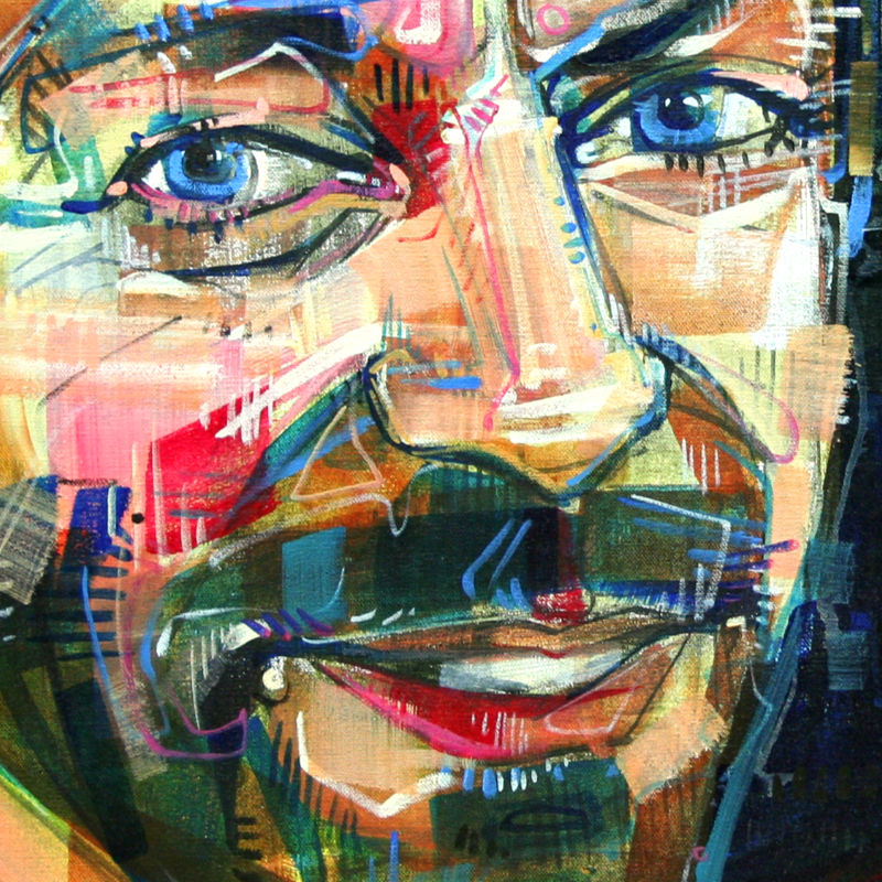 David Vanadia painted portrait by Gwenn Seemel