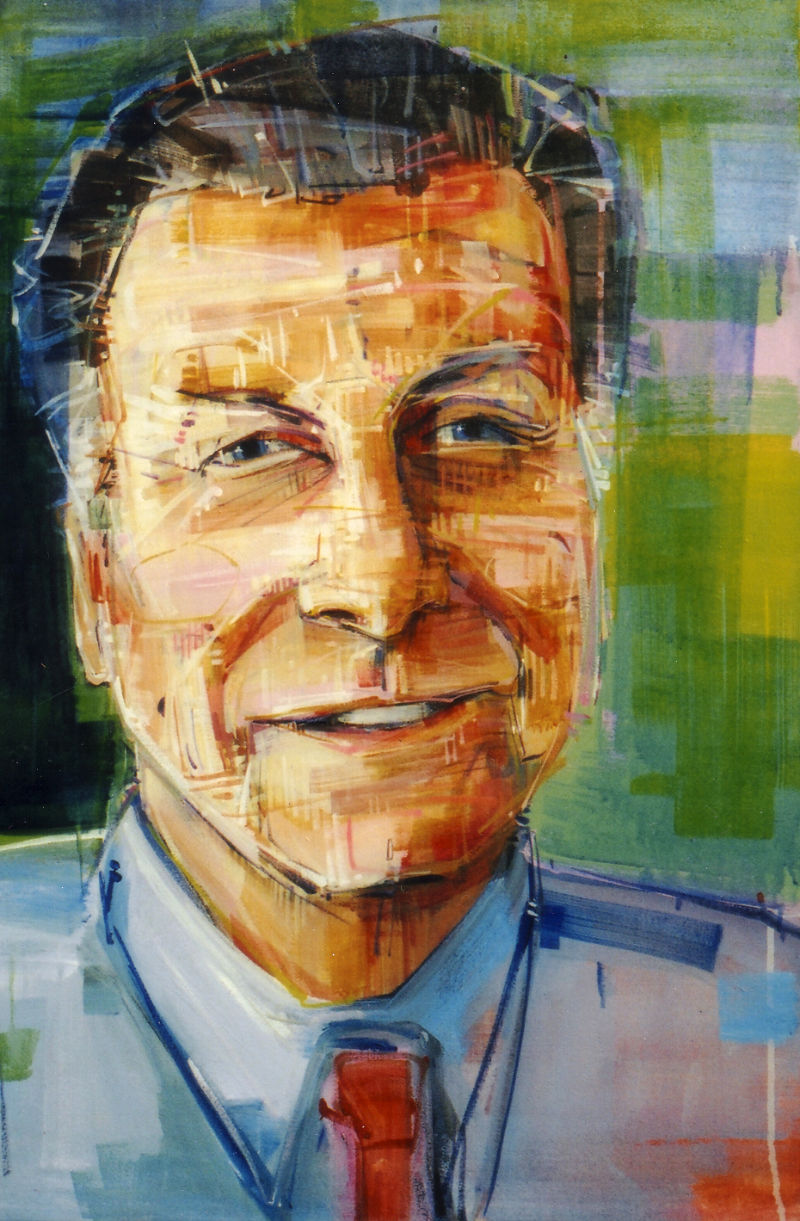 painterly portrait of a man