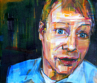 portrait of a man painted by Gwenn Seemel