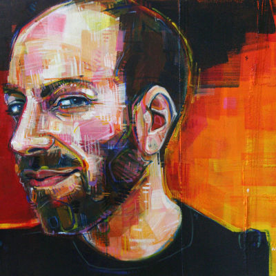 David Vanadia painting by portrait artist Gwenn Seemel