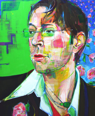 Richard Speer portrait painted by Gwenn Seemel