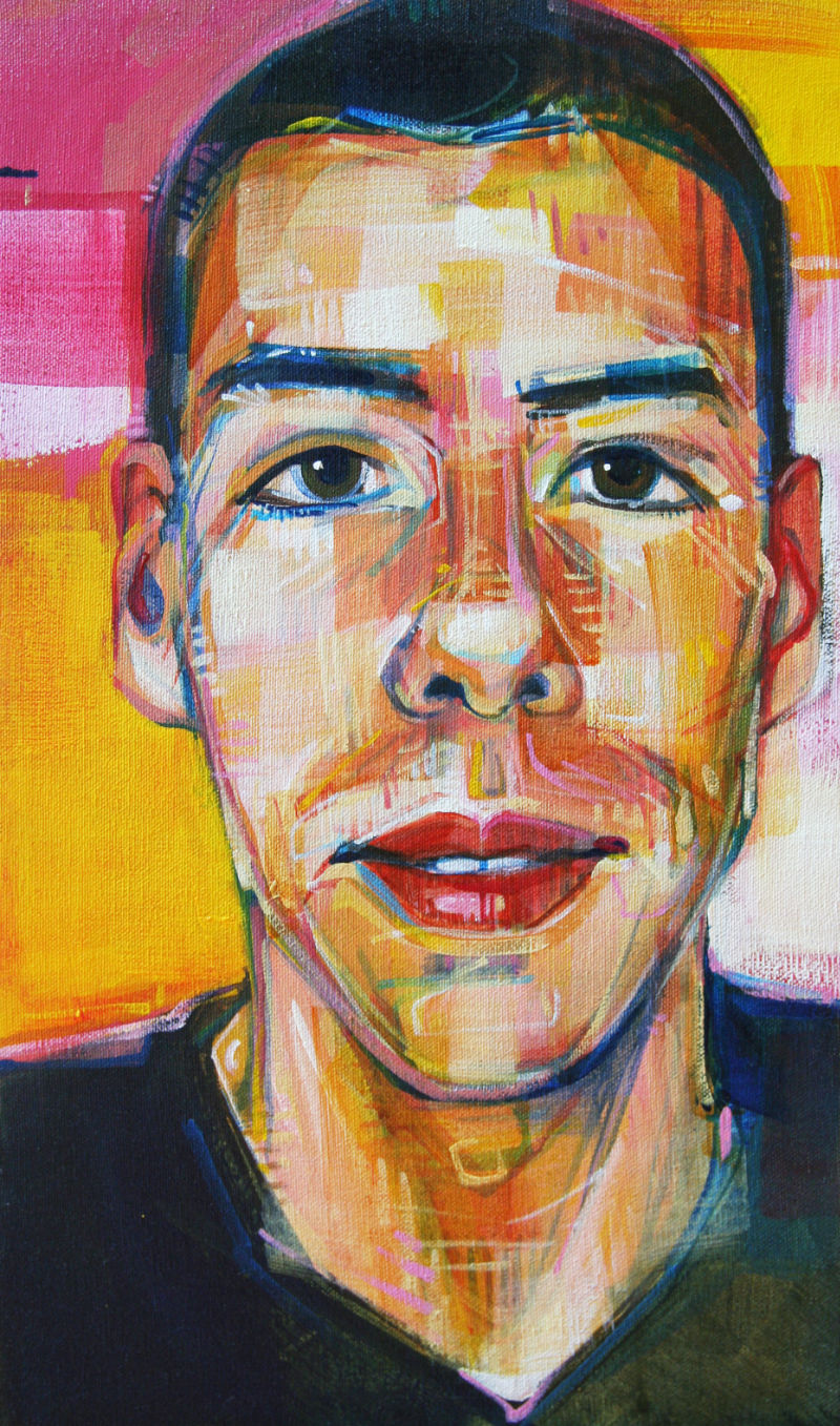 painted portrait of Yann Troudet