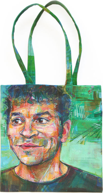 Jimmy Radosta You Bag portrait by Gwenn Seemel