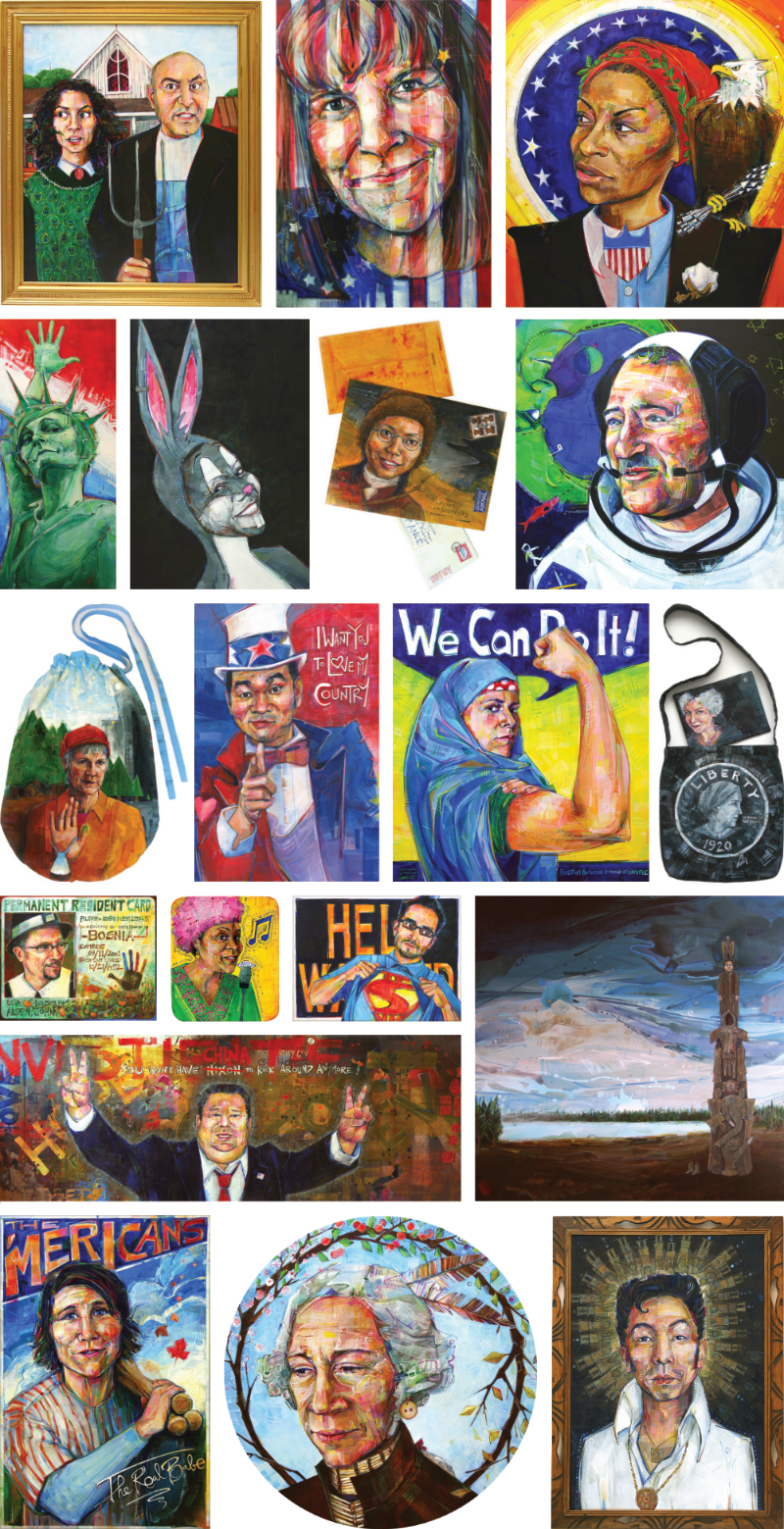 gallery of painted portraits of Americans