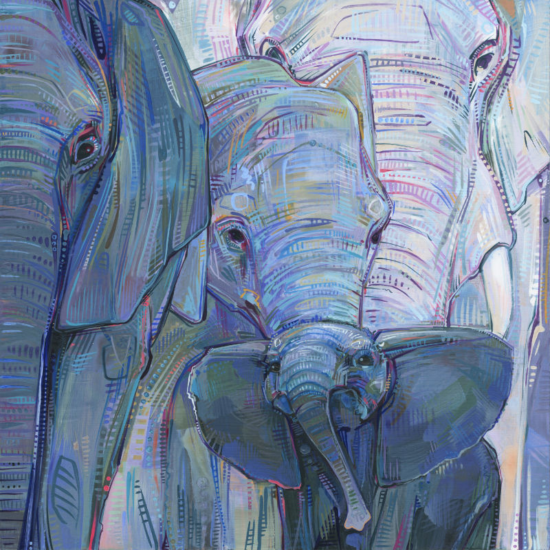 painting of an African elephant