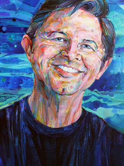 Jeff Sponaugle portrait by Gwenn Seemel