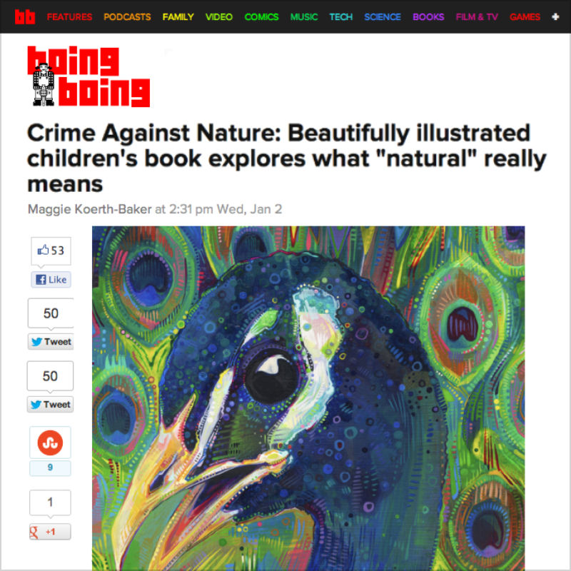Boing Boing: Crime Against Nature: Beautifully illustrated children’s book explores what ‘natural’ really means