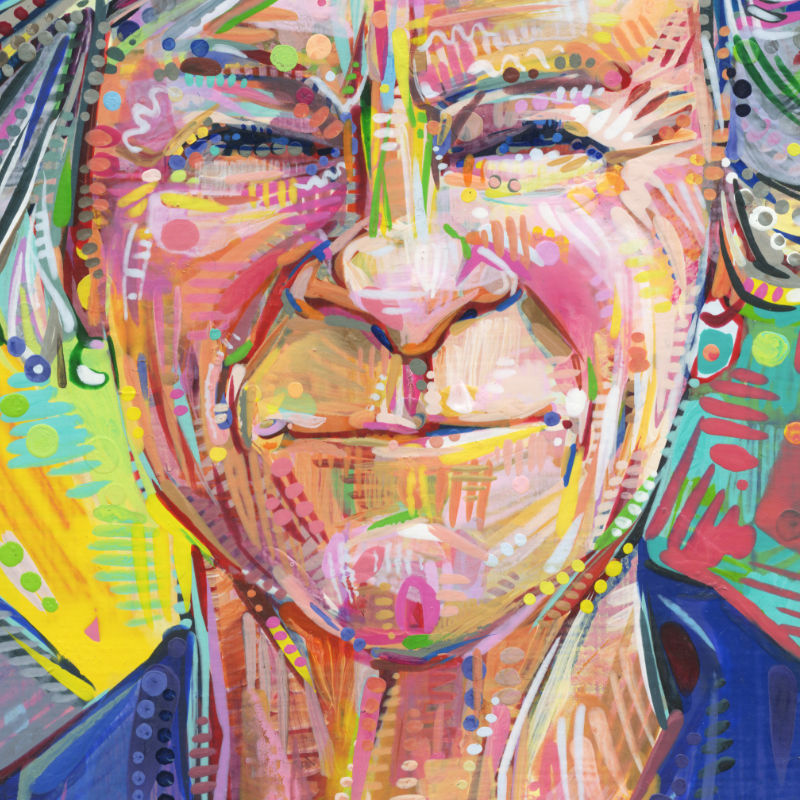 peint en acrylique