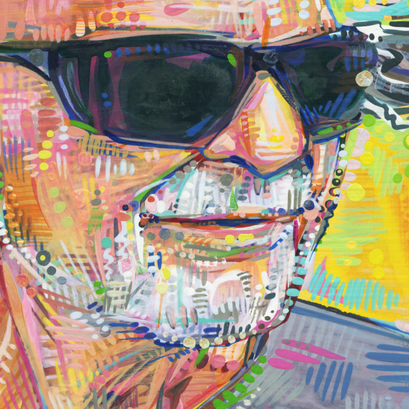 peint en acrylique