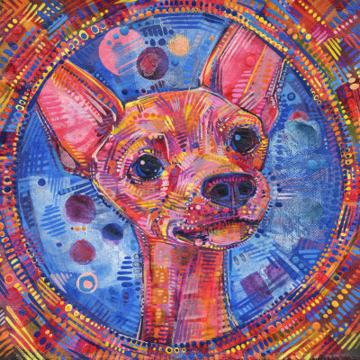 pet painting, chihuahua dog