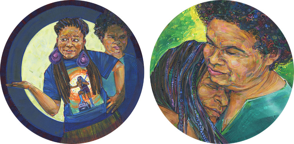 portraits of two black women