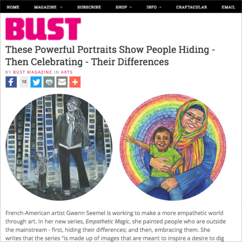Bust: These Powerful Portraits Show People Hiding—Then Celebrating—Their Differences