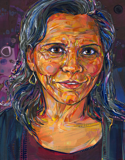Sarita Gupta painted by Gwenn Seemel