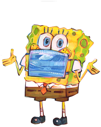 SpongeBob “I'm Ready” Animated Art by Gwenn Seemel