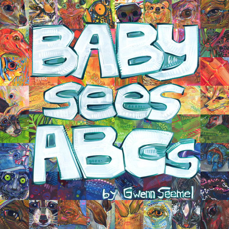 Baby Sees ABCs, word search and baby name book by Gwenn Seemel