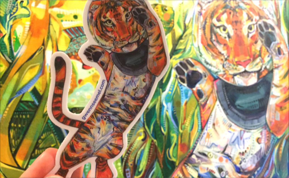Tigre Explorateur par Gwenn Seemel à la Princeton Public Library