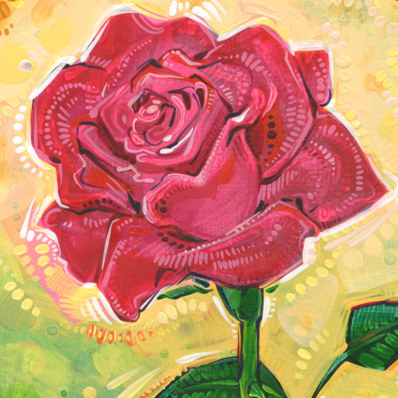 rose painting