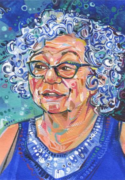 Ayala Shimelman portrait by Lambertville artist Gwenn Seemel