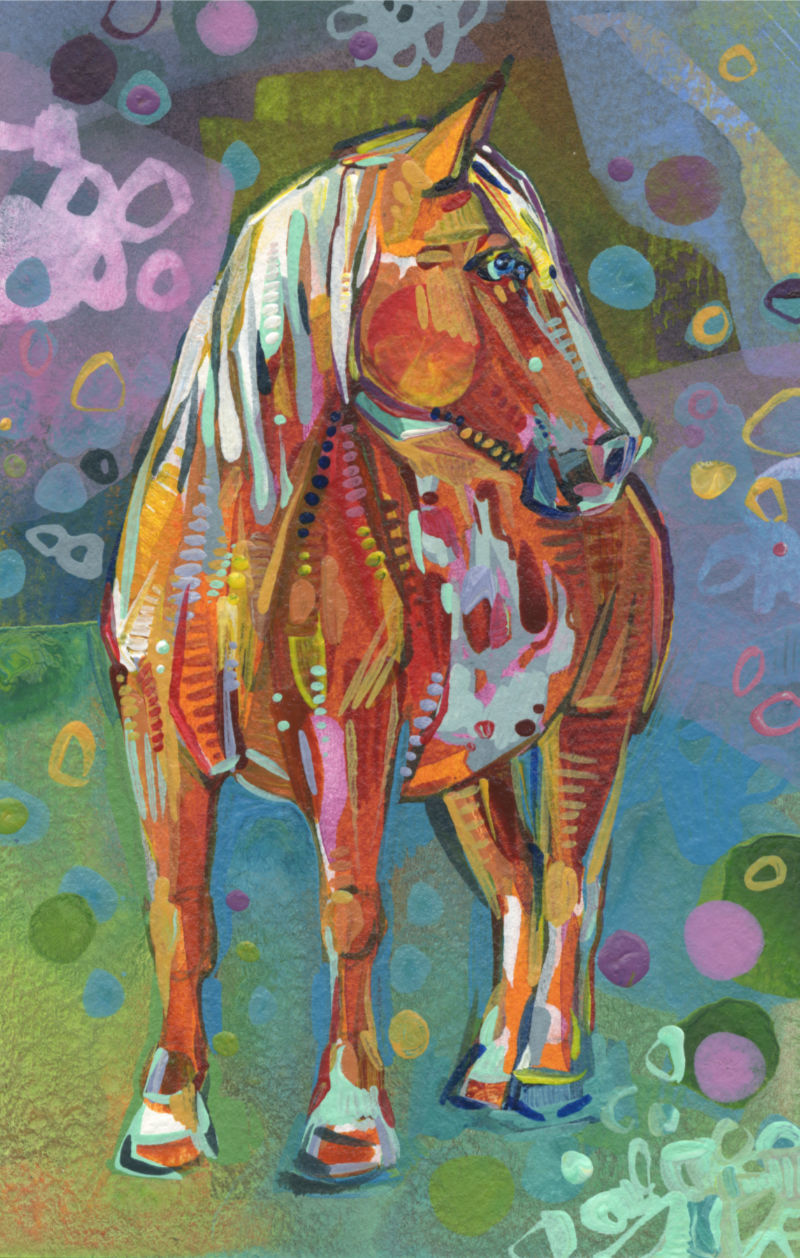 cheval peint par Gwenn Seemel