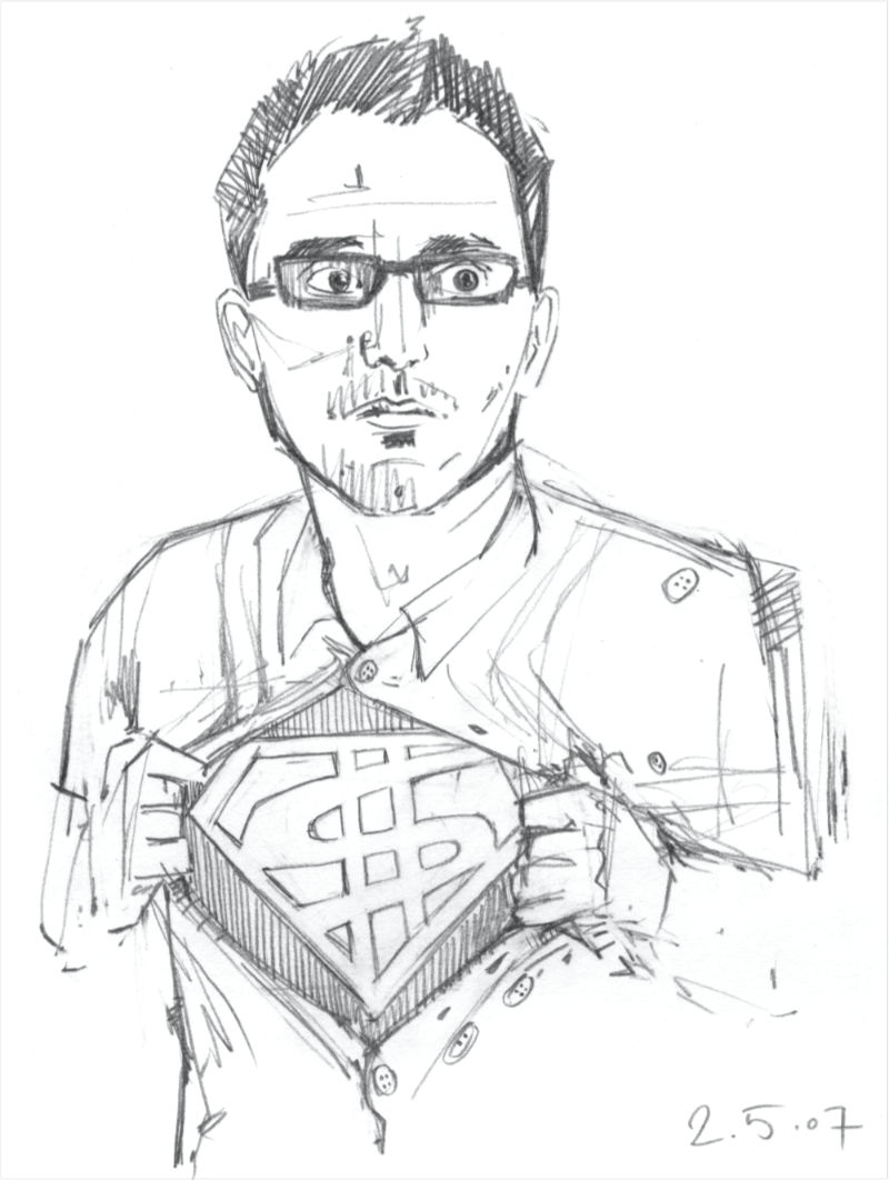 immigrant Superman sketch