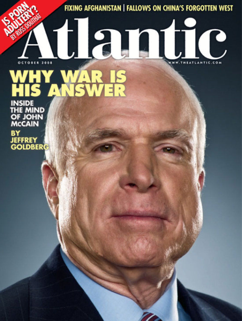 Jill Greenberg’s photo of McCain for the Atlantic