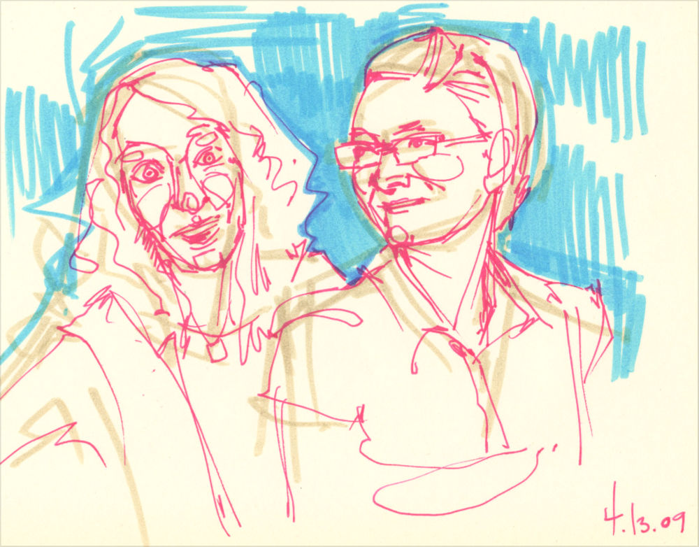 drawing for a double portrait