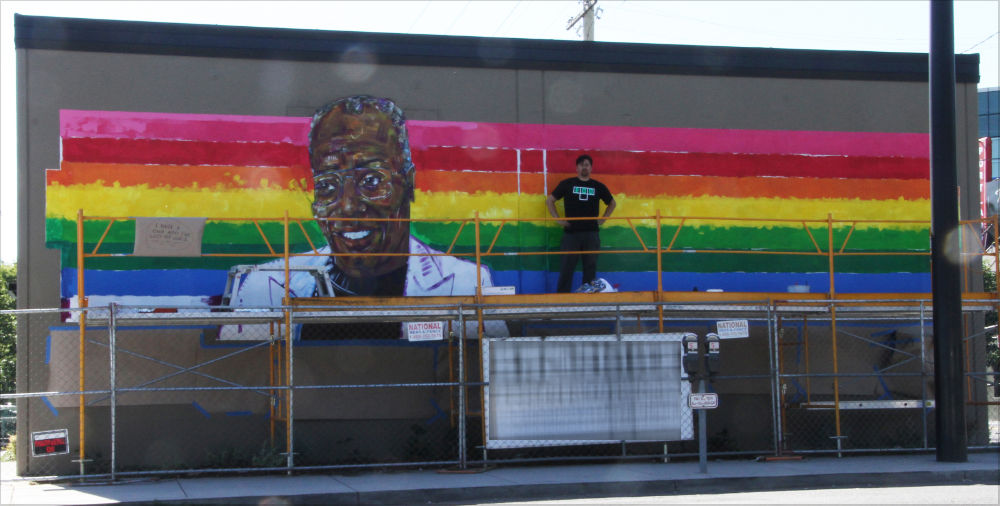 mural of Working Kirk Reeves of Portland, Oregon