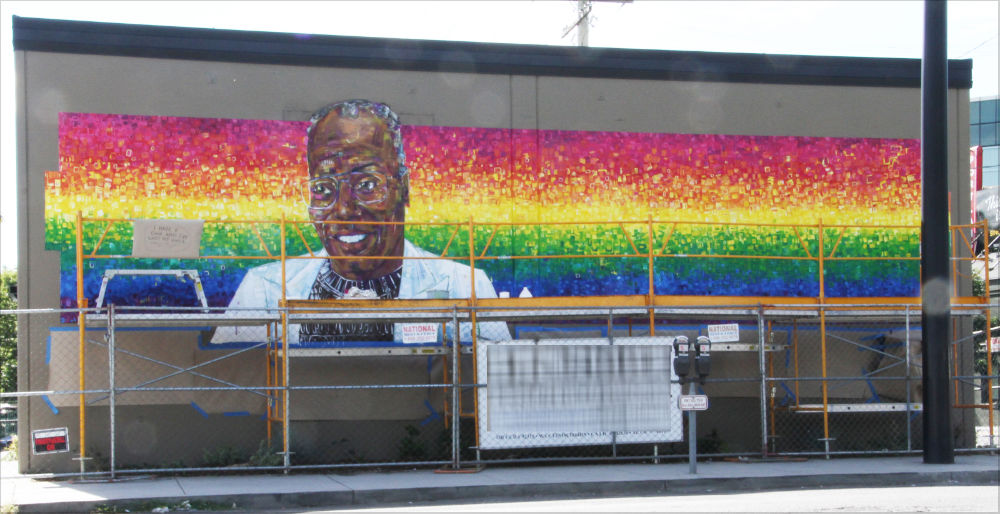 mural of Working Kirk Reeves of Portland, Oregon