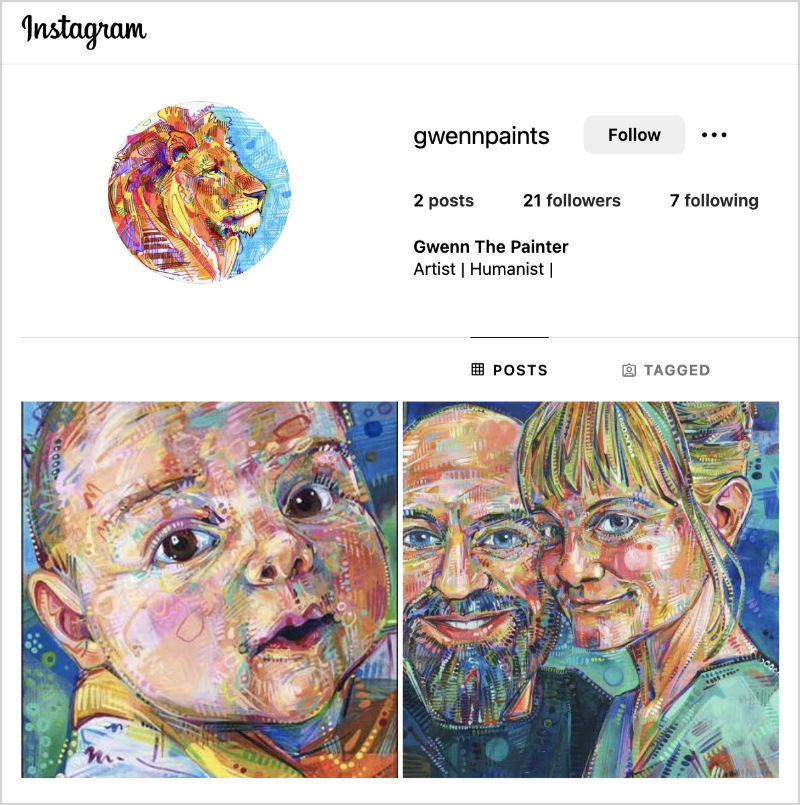 faux compte sur Instagram se faisant passer pour Gwenn Seemel