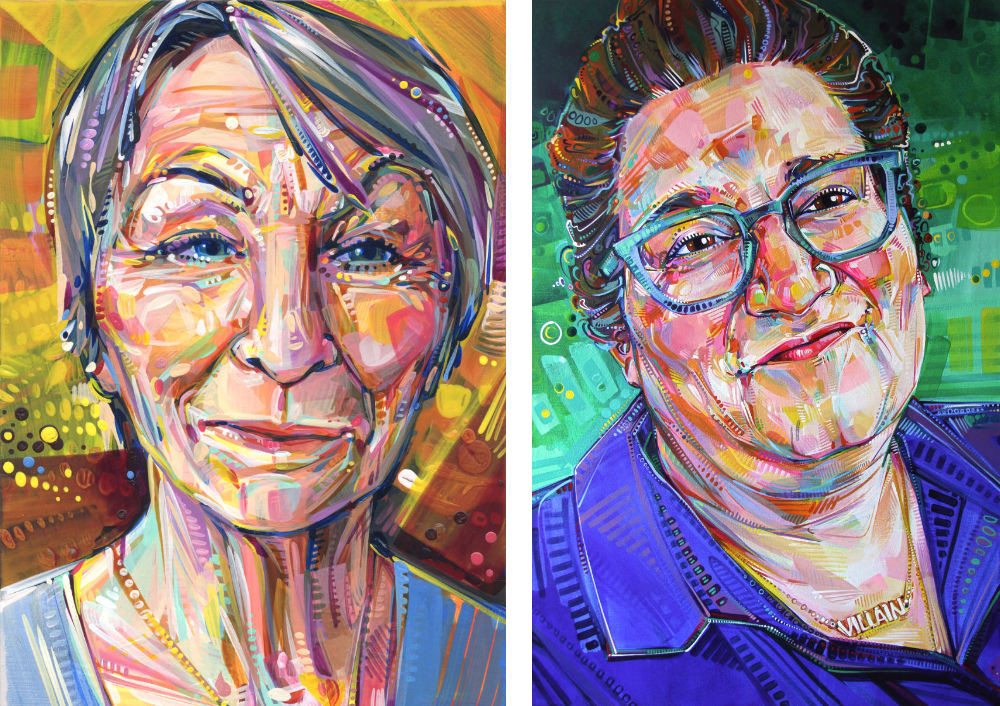 Ella Jaroszewicz et Carmen Machado portraits par Gwenn Seemel