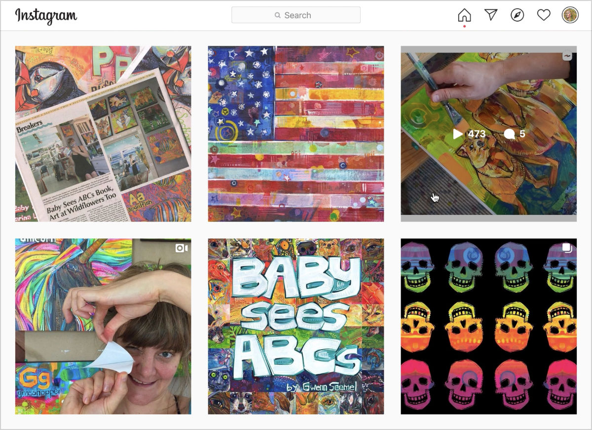 Gwenn Seemel’s Instagram profile