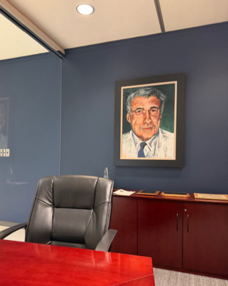 commissioned portrait in a law office in Portland, Oregon