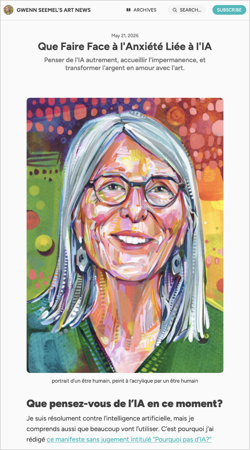 Gwenn Seemel newsletter